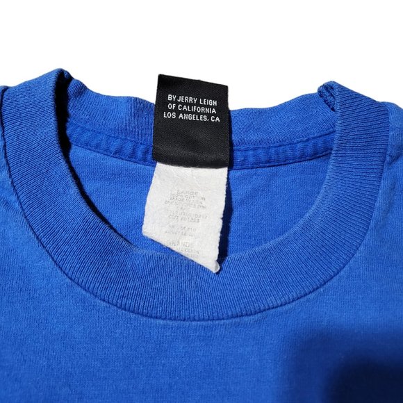 Vintage Disney Mickey Mouse Flower Power Short Sleeves Blue‎ T-shirt Sz Large - Picture 4 of 10